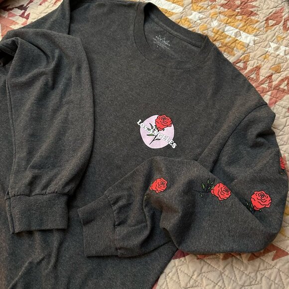 *B2G1F* Blue Crown Los Angeles Roses L/S Heavyweight Tee - Picture 2 of 3